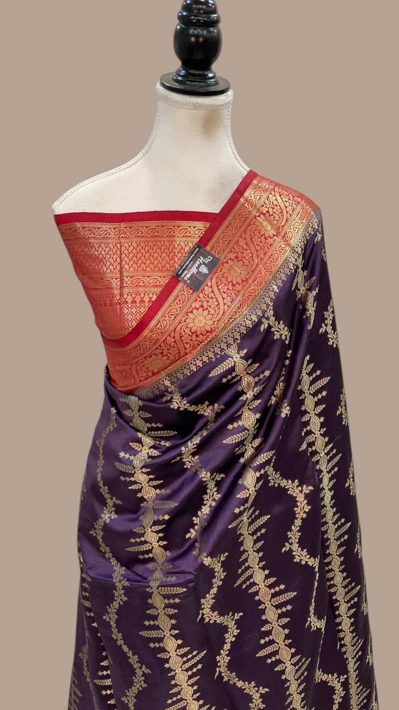Pure Dupion Silk Banarasi Saree - The Handlooms