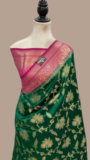 Pure Dupion Silk Banarasi Saree - The Handlooms