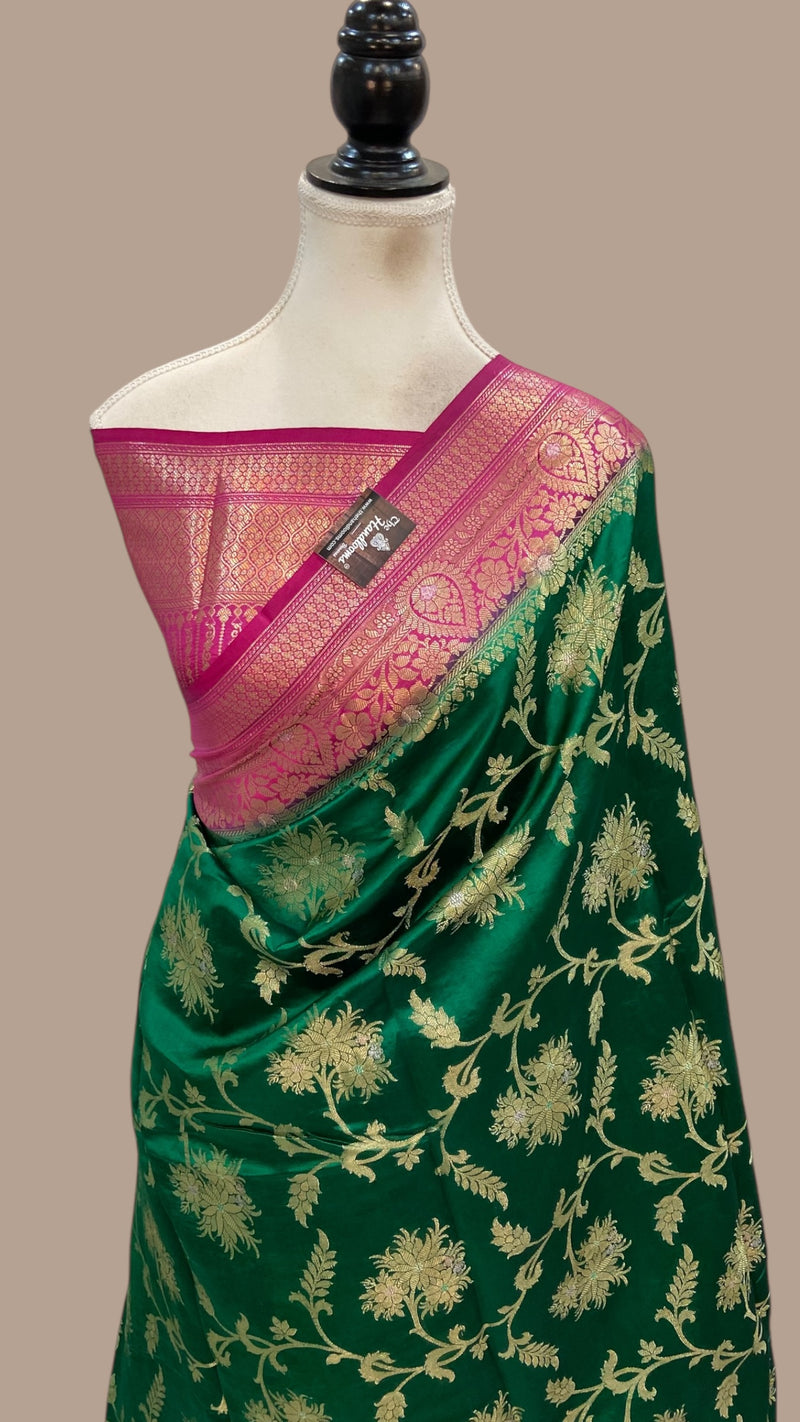 Pure Dupion Silk Banarasi Saree - The Handlooms