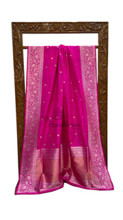 Pure Katan Silk Banarasi Handloom Saree - All Over Kadua Motifs - The Handlooms