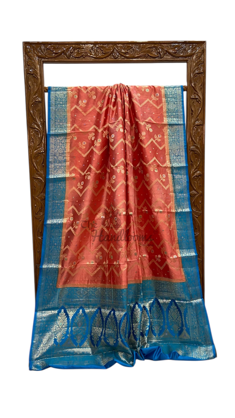 Pure Dupion Silk Banarasi Saree - The Handlooms