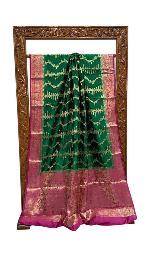 Pure Dupion Silk Banarasi Saree - The Handlooms