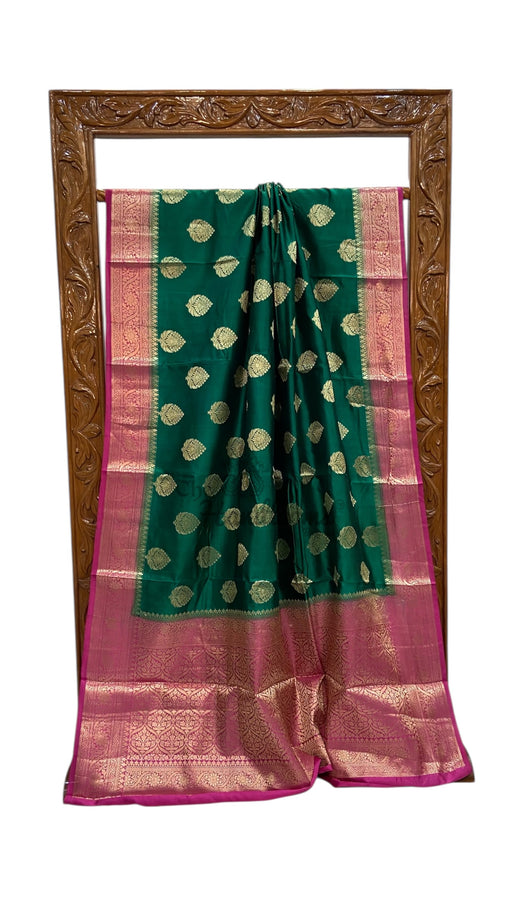 Pure Dupion Silk Banarasi Saree - The Handlooms