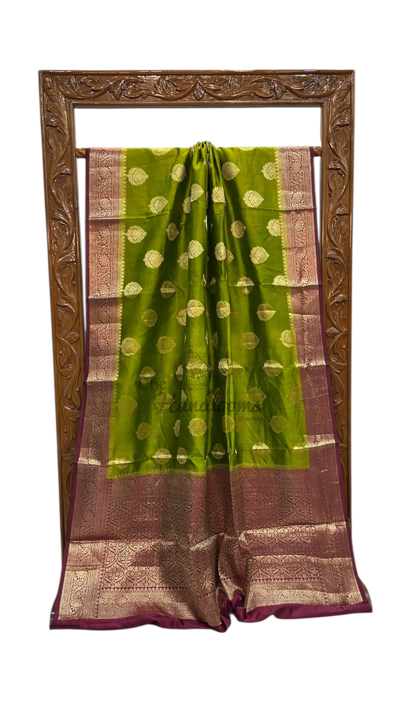 Pure Dupion Silk Banarasi Saree - The Handlooms