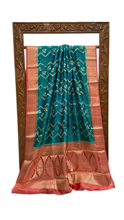 Pure Dupion Silk Banarasi Saree - The Handlooms