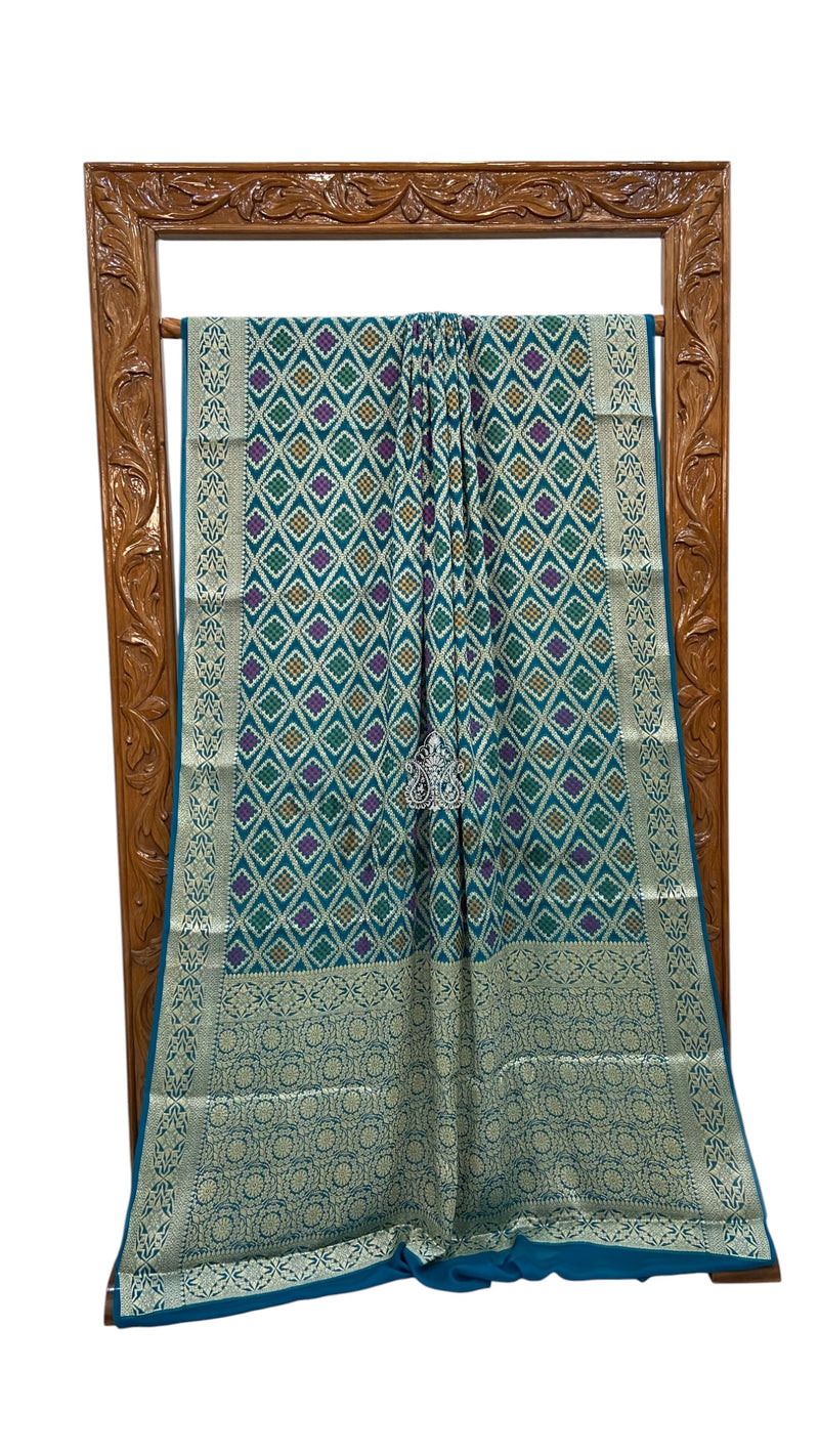 Pure Chiffon Khaddi Banarasi Saree