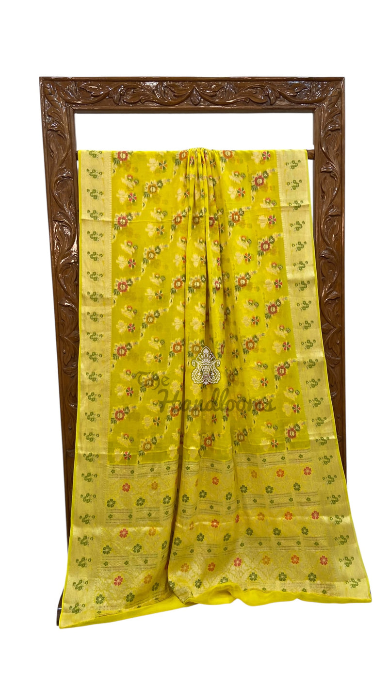 Pure Chiffon Khaddi Banarasi Saree