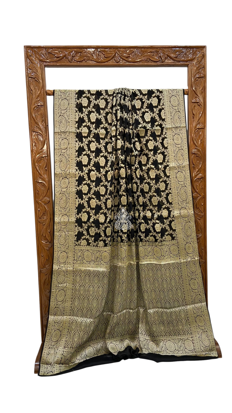 Pure Chiffon Khaddi Banarasi Saree