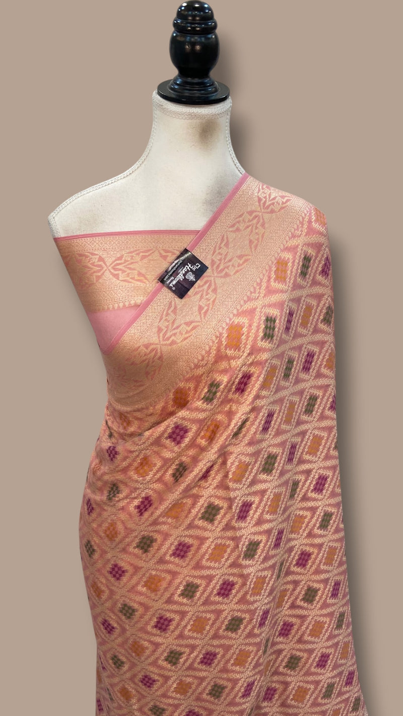 Pure Chiffon Khaddi Banarasi Saree