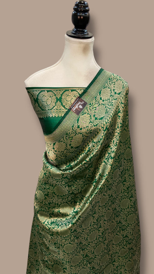 Pure Katan Silk Banarasi Handloom Saree - Tanchui Brocade - The Handlooms
