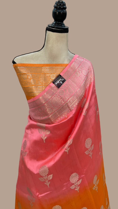 Pure Mango Silk Banarasi Handloom Saree