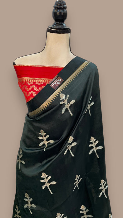 Pure Mango Silk Banarasi Handloom Saree