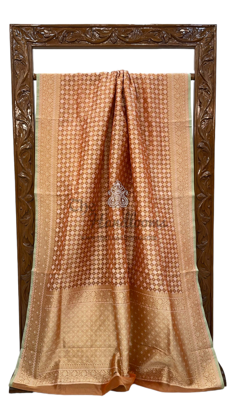 Pure Tissue Reshmi zari Banarasi Saree - The Handlooms