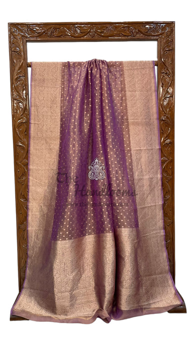 Pure Kora Tissue Handloom Banarasi Saree