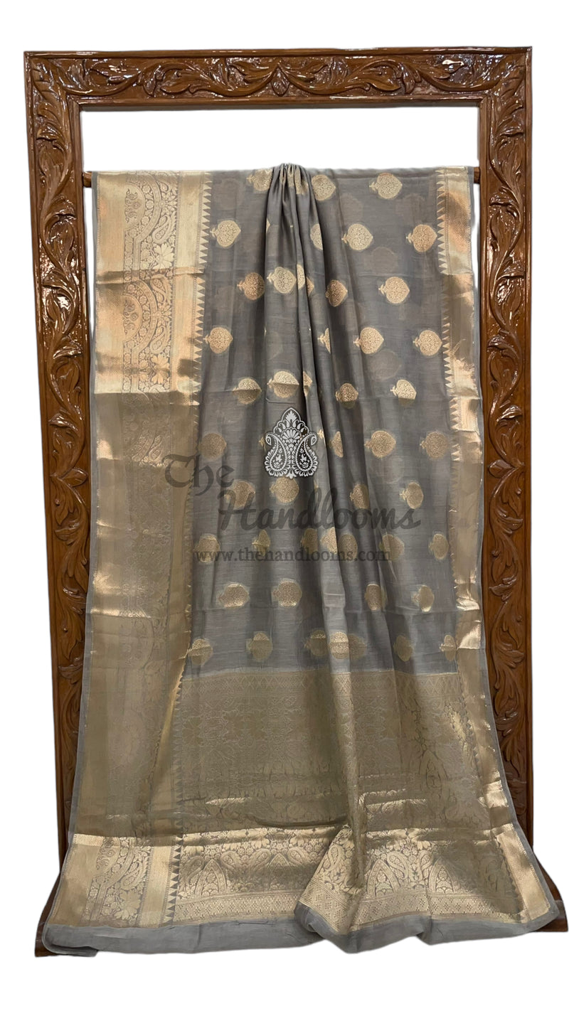 Pure Cotton Banarasi Handloom Saree - The Handlooms