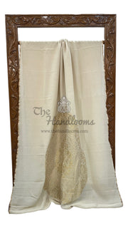 Moonga Georgette Handloom Banarasi Saree - The Handlooms