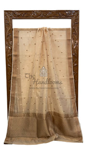 Pure Kora Tissue Handloom Banarasi Saree - The Handlooms
