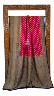Pure Khaddi Georgette Banarasi Saree -  Antique zari - The Handlooms