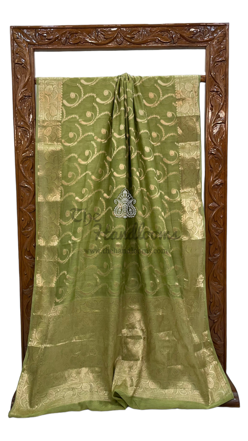 Pure Cotton Banarasi Handloom Saree - The Handlooms