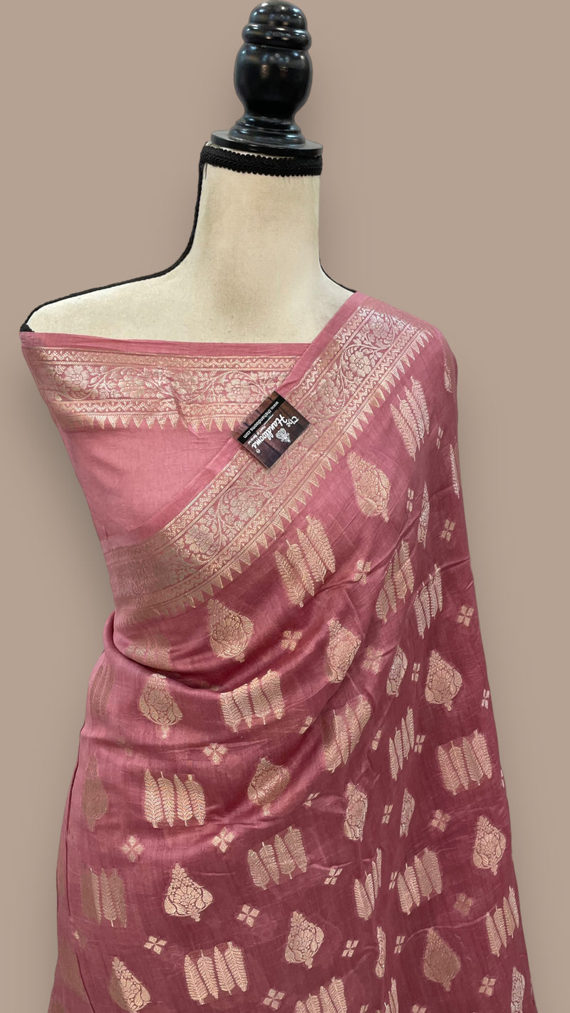 Pure Cotton Banarasi Handloom Saree - The Handlooms