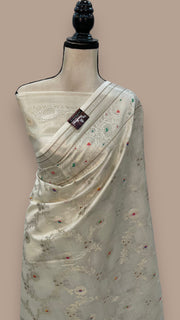 Pure Chiniya Silk Handloom Banarasi Saree - The Handlooms