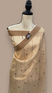 Pure Kora Tissue Handloom Banarasi Saree - The Handlooms