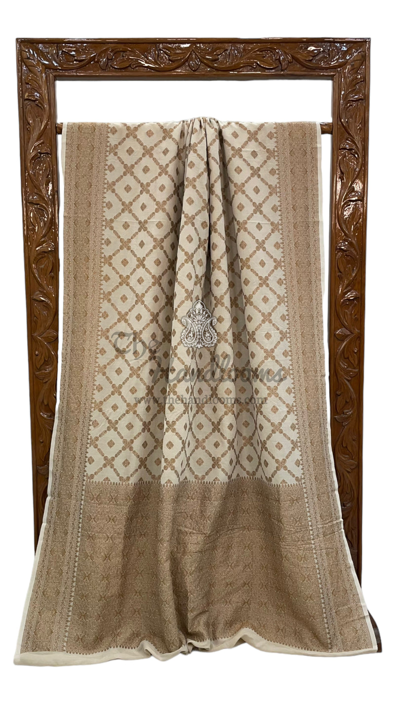 Moonga Georgette Handloom Banarasi Saree - The Handlooms