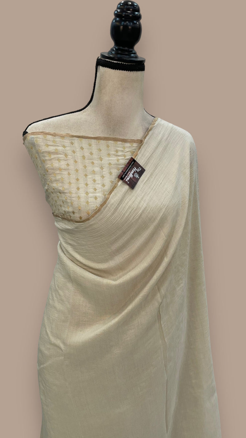 Moonga Georgette Handloom Banarasi Saree - The Handlooms