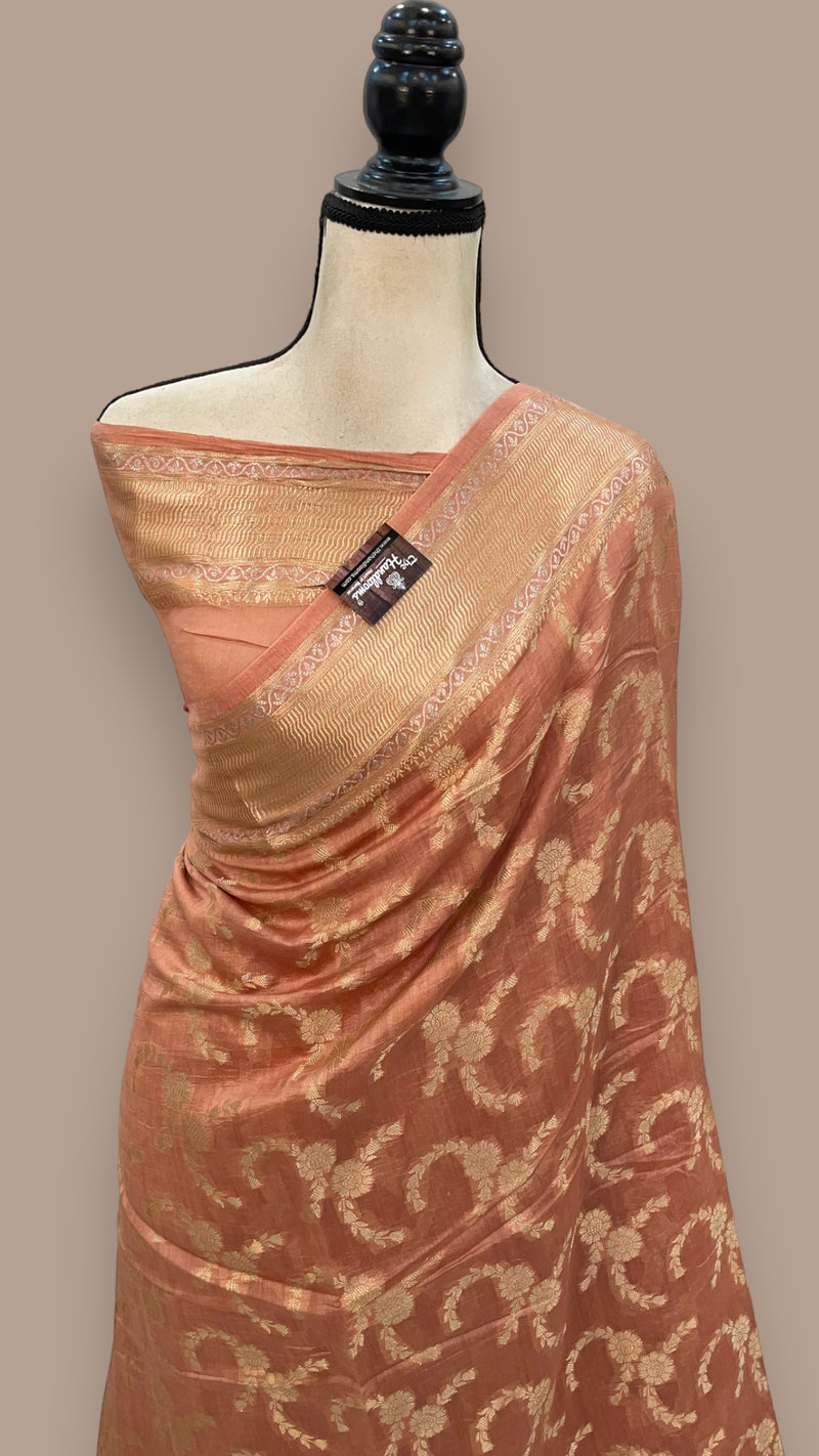 Pure Cotton Banarasi Handloom Saree - The Handlooms