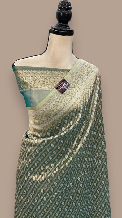 Pure Tissue Reshmi zari Banarasi Saree