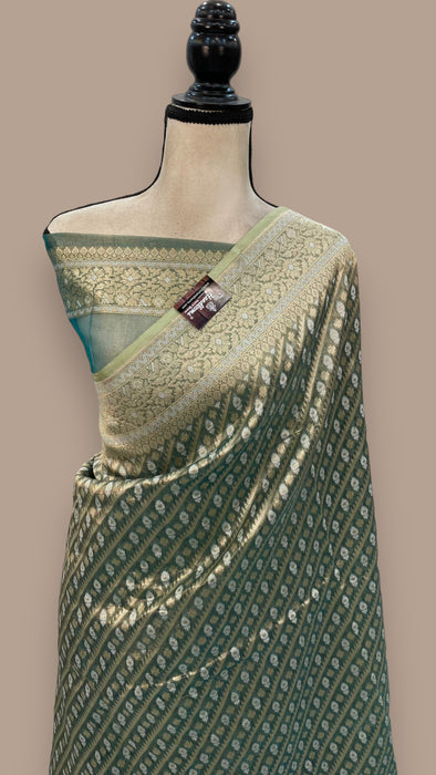 Pure Tissue Reshmi zari Banarasi Saree