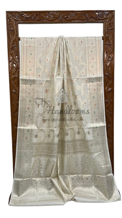 Pure Chiniya Silk Handloom Banarasi Saree