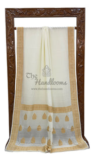 Pure Khaddi Georgette Banarasi Saree -  Gold zari - The Handlooms
