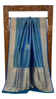Pure Katan Silk Banarasi Handloom Saree - Tanchui Brocade - The Handlooms