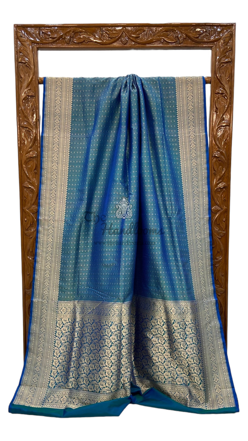 Pure Katan Silk Banarasi Handloom Saree - Tanchui Brocade - The Handlooms