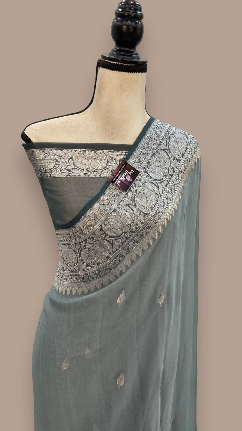 Pure Georgette Banarasi Saree - The Handlooms