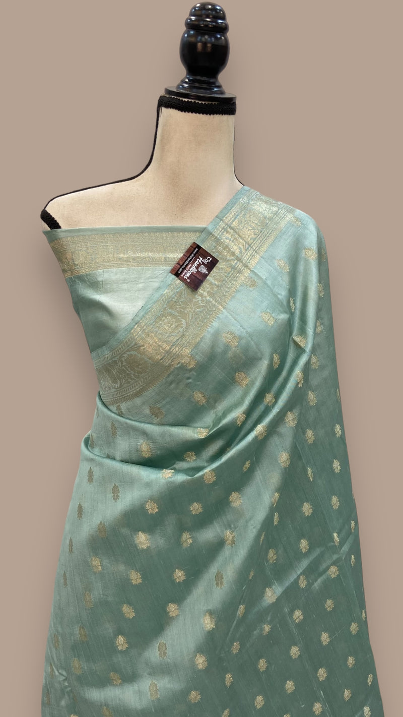 Pure Chiniya Silk Handloom Banarasi Saree - The Handlooms