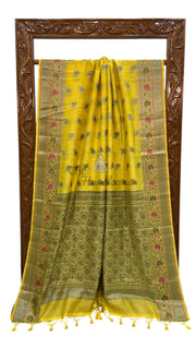 Pure Chanderi Handloom Banarasi Saree - The Handlooms