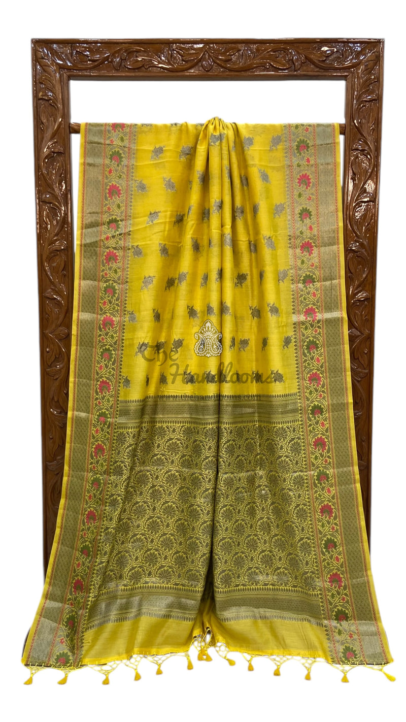 Pure Chanderi Handloom Banarasi Saree - The Handlooms