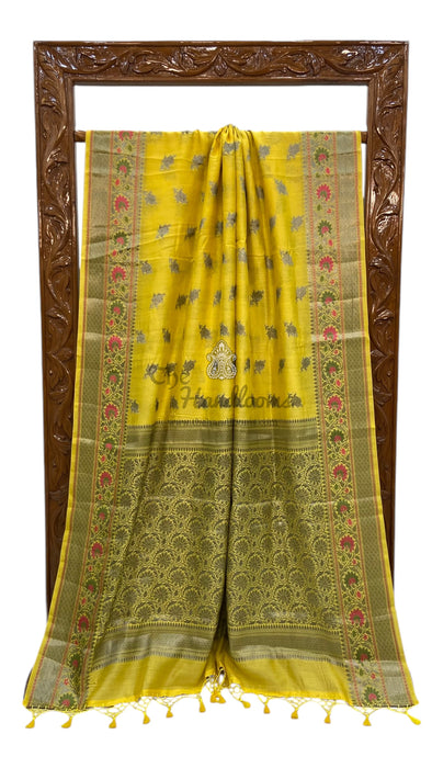 Pure Chanderi Handloom Banarasi Saree