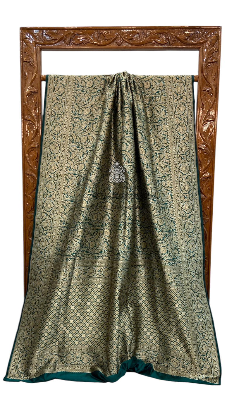 Pure Katan Silk Banarasi Handloom Saree - Tanchui Brocade - The Handlooms