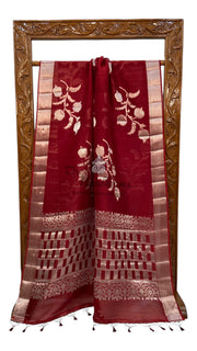 Pure Kora Handloom Banarasi Saree - The Handlooms