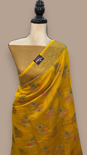 Moonga Georgette Handloom Banarasi Saree - The Handlooms