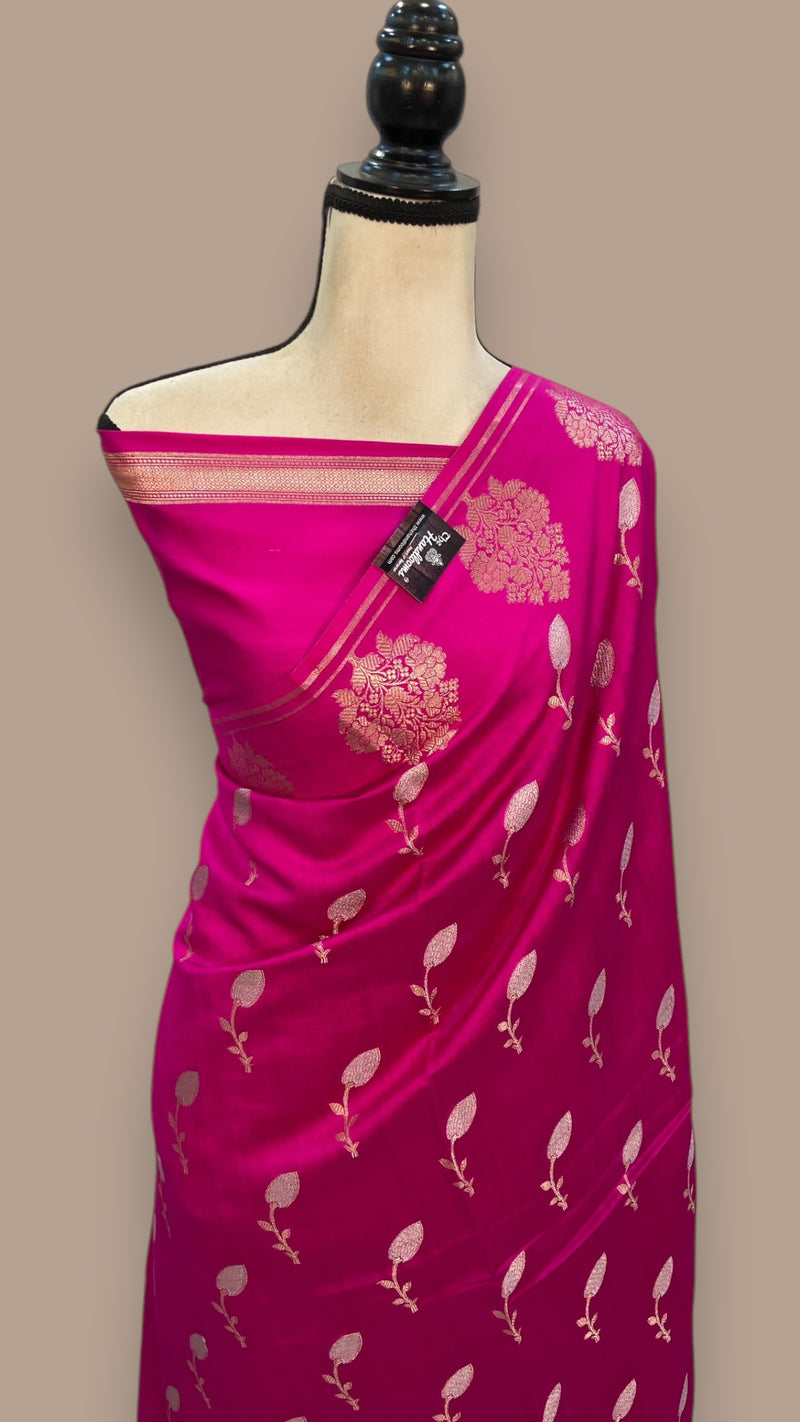 Pure Chiniya Silk Handloom Banarasi Saree - The Handlooms