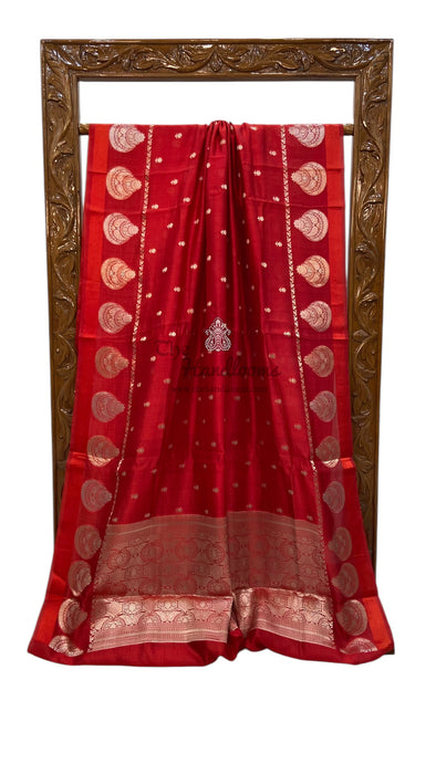 Pure Mango Silk Banarasi Handloom Saree