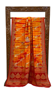 Pure Khaddi Crepe Silk Banarasi Saree - The Handlooms
