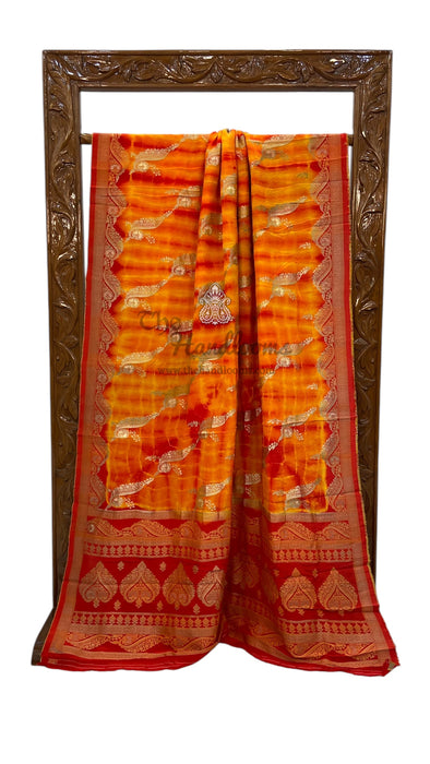 Pure Khaddi Crepe Silk Banarasi Saree