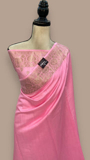 Pure Chiniya Silk Khaddi Handloom Banarasi Saree - The Handlooms