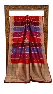 Pure Katan Silk Banarasi Handloom Saree - Rangkat - The Handlooms