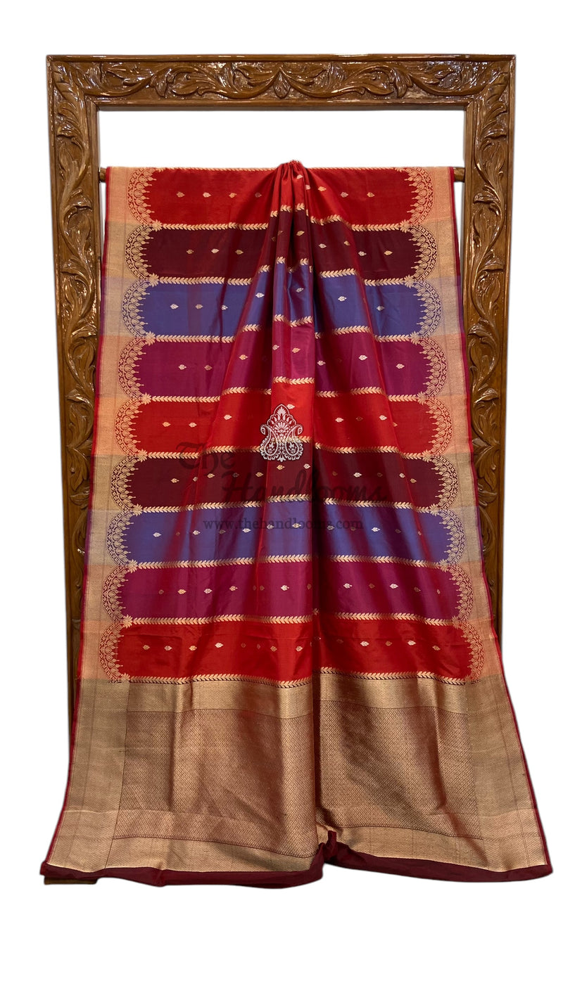 Pure Katan Silk Banarasi Handloom Saree - Rangkat - The Handlooms